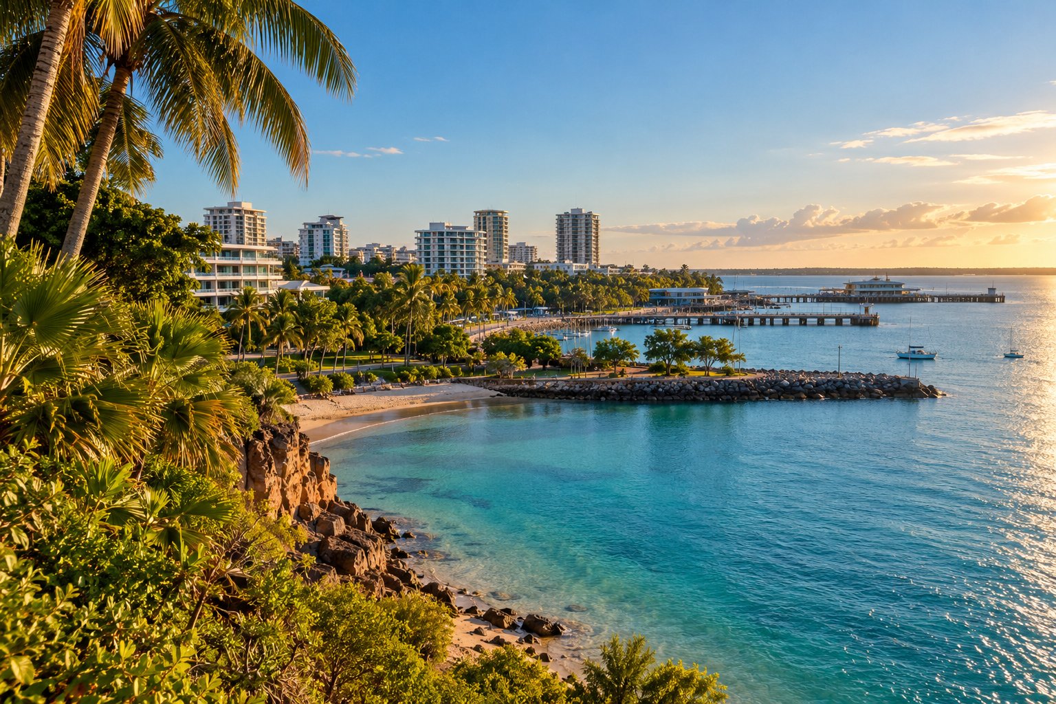 Illustrative scenic view of Inner Darwin, Darwin